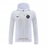 Chaqueta con Capucha del Paris Saint-Germain 2022/2023 Blanco