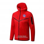 Chaqueta con Capucha del Paris Saint-Germain Jordan 2022/2023 Rojo