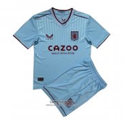 Camiseta Aston Villa Segunda Nino 2022/2023