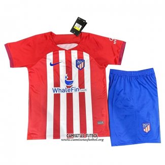 Camiseta Atletico Madrid Primera Nino 2023/2024