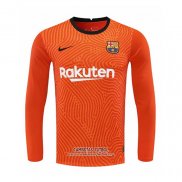 Camiseta Barcelona Portero Manga Larga 2020/2021 Naranja