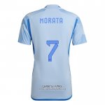 Camiseta Espana Jugador Morata Segunda 2022