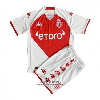 Camiseta Monaco Primera Nino 2022/2023