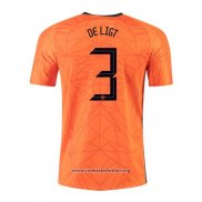 Camiseta Paises Bajos Jugador De Ligt Primera 2020/2021