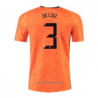 Camiseta Paises Bajos Jugador De Ligt Primera 2020/2021