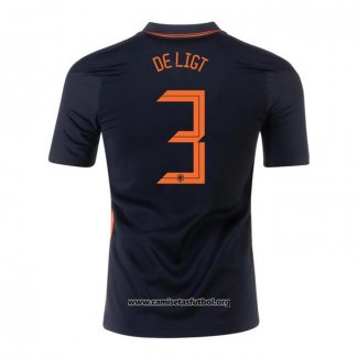 Camiseta Paises Bajos Jugador De Ligt Segunda 2020/2021