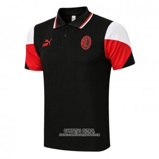 Camiseta Polo del AC Milan 2021/2022 Negro