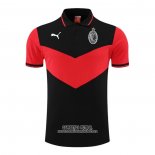 Camiseta Polo del AC Milan 2022/2023 Negro y Rojo