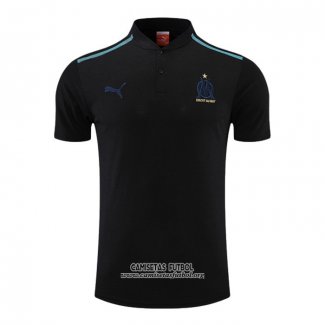 Camiseta Polo del Olympique Marsella 2022/2023 Negro