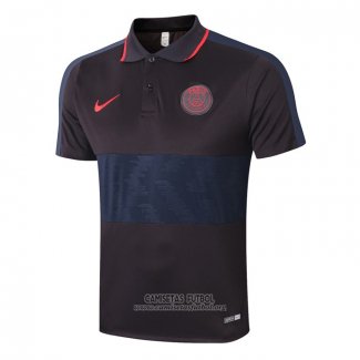 Camiseta Polo del Paris Saint-Germain 2020/2021 Negro y Azul