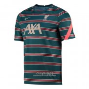 Camiseta Pre Partido del Liverpool 2022 Verde