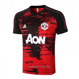 Camiseta de Entrenamiento Manchester United 2020/2021 Rojo