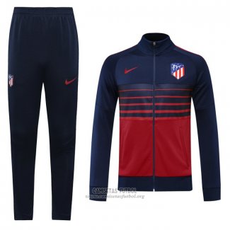 Chandal de Chaqueta del Atletico Madrid 2020/2021 Azul y Rojo