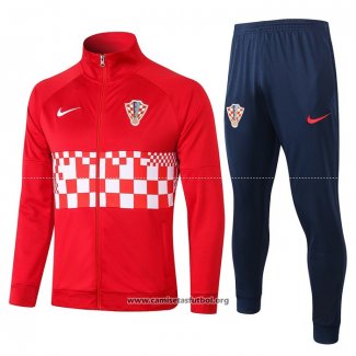 Chandal de Chaqueta del Croacia 2020/2021 Rojo