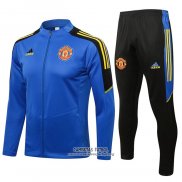 Chandal de Chaqueta del Manchester United 2021/2022 Azul