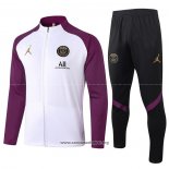 Chandal de Chaqueta del Paris Saint-Germain Jordan 2020/2021 Blanco