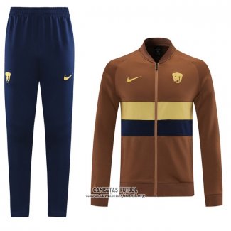 Chandal de Chaqueta del Pumas UNAM 2021/2022 Marron