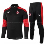 Chandal de Sudadera del AC Milan 2020/2021 Negro