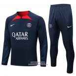 Chandal de Sudadera del Paris Saint-Germain 2022/2023 Azul Oscuro