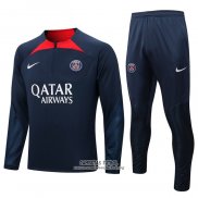 Chandal de Sudadera del Paris Saint-Germain 2022/2023 Azul Oscuro