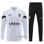 Chandal de Sudadera del Valencia 2022/2023 Blanco