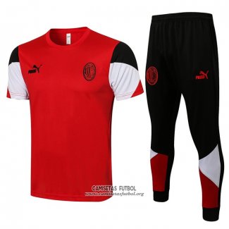 Chandal del AC Milan Manga Corta 2021/2022 Rojo