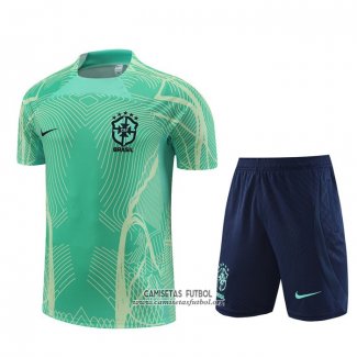 Chandal del Brasil Manga Corta 2022/2023 Verde - Pantalon Corto