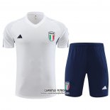 Chandal del Italia Manga Corta 2023/2024 Blanco - Pantalon Corto