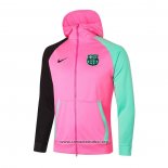 Chaqueta con Capucha del Barcelona 2020/2021 Rosa