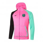 Chaqueta con Capucha del Barcelona 2020/2021 Rosa