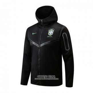 Chaqueta con Capucha del Brasil 2022/2023 Negro