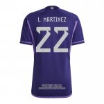 Camiseta Argentina Jugador L.Martinez Segunda 2022