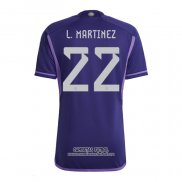 Camiseta Argentina Jugador L.Martinez Segunda 2022