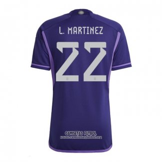 Camiseta Argentina Jugador L.Martinez Segunda 2022