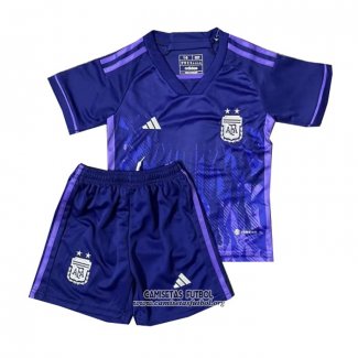 Camiseta Argentina Segunda Nino 2022