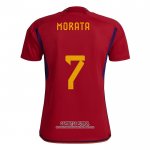 Camiseta Espana Jugador Morata Primera 2022