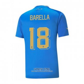 Camiseta Italia Jugador Barella Primera 2022