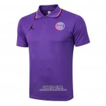 Camiseta Polo del Paris Saint-Germain Jordan 2021/2022 Purpura