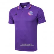 Camiseta Polo del Paris Saint-Germain Jordan 2021/2022 Purpura