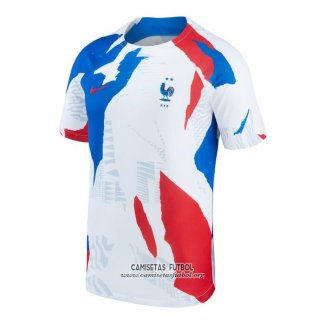 Camiseta Pre Partido del Francia 2022 Blanco