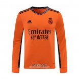 Camiseta Real Madrid Portero Segunda Manga Larga 2020/2021