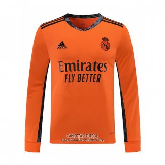 Camiseta Real Madrid Portero Segunda Manga Larga 2020/2021