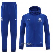 Chandal con Capucha del Olympique Marsella 2021/2022 Azul