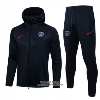 Chandal con Capucha del Paris Saint-Germain 2021/2022 Azul