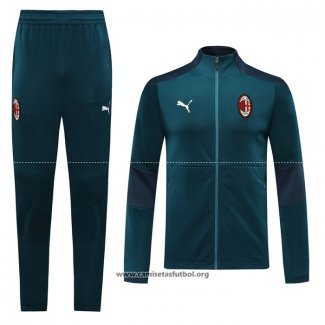 Chandal de Chaqueta del AC Milan 2020/2021 Azul