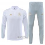 Chandal de Sudadera del Argelia Nino 2023/2024 Blanco