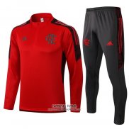 Chandal de Sudadera del Flamengo 2021/2022 Rojo