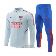 Chandal de Sudadera del Lyon 2022/2023 Gris