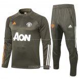 Chandal de Sudadera del Manchester United 2020/2021 Verde