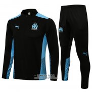 Chandal de Sudadera del Olympique Marsella 2021/2022 Negro